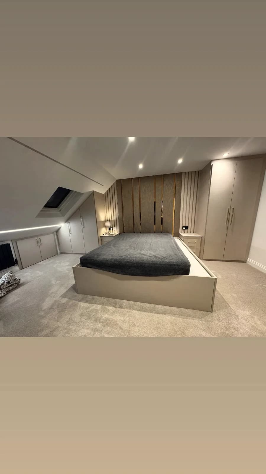 Bespoke Loft Bedroom with Fitted Wardrobe Storage